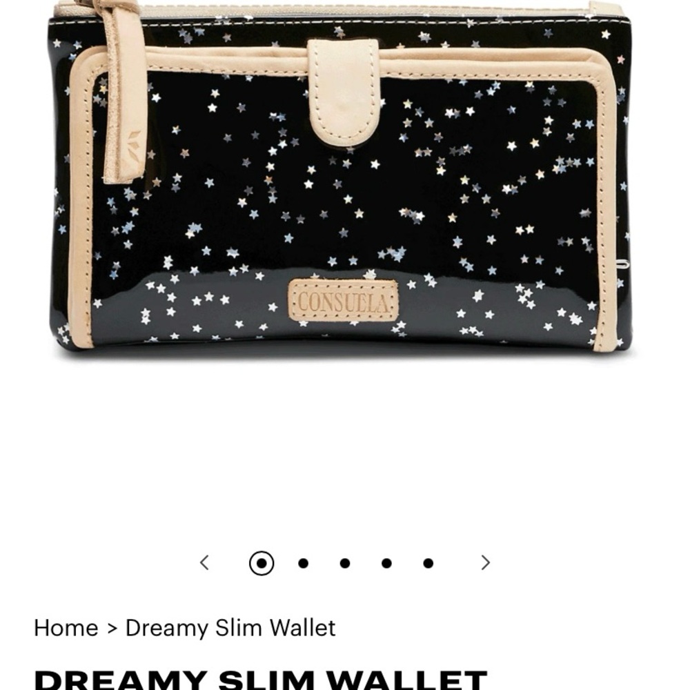 Consuela Dreamy Slim Black and Tan Women's Wallet $85
